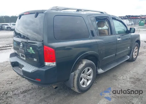 2008 Nissan Armada Se из США, поврежденный, VIN 5N1BA08D38N614029